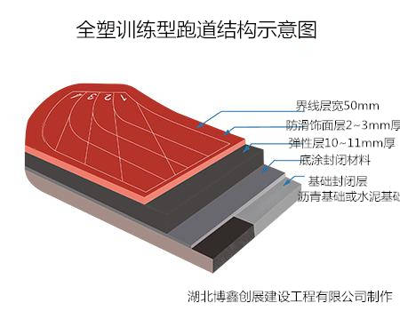 塑胶跑道之全塑型（面层）跑道Kaiyun 开云体育(图2)