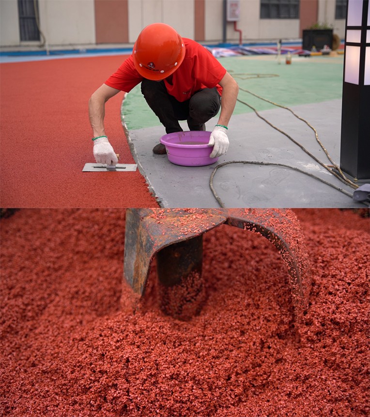 塑胶跑道厂家丨乔师傅体育新材为随州文帝学Kaiyun 开云体育校建造高品质运动场地(图3)