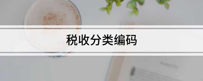税收分类开云APP 开云官网入口编码